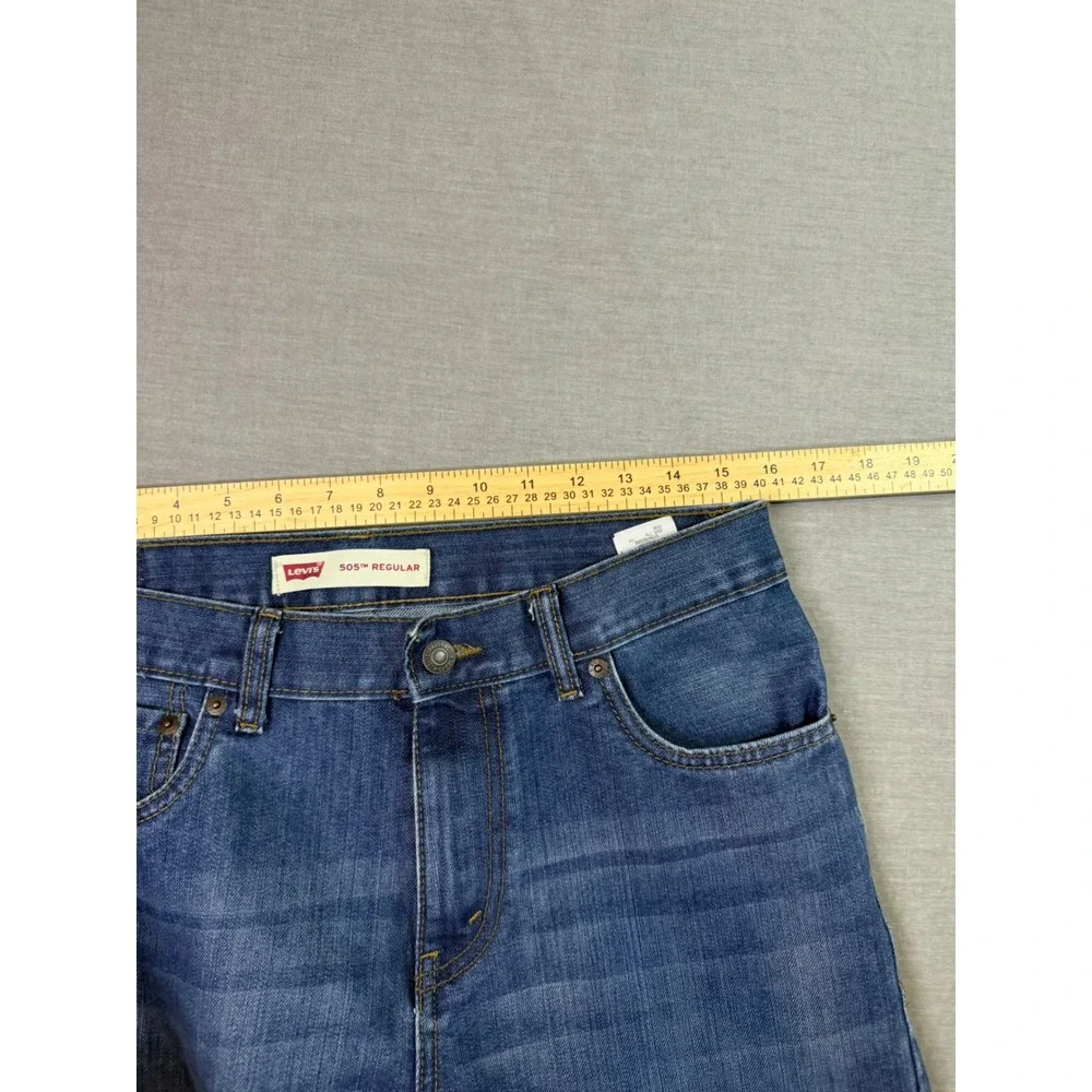 Levi's 505 Regular Fit Jeans Boys 18 Reg 29x29 Blue Good Straight Leg Denim